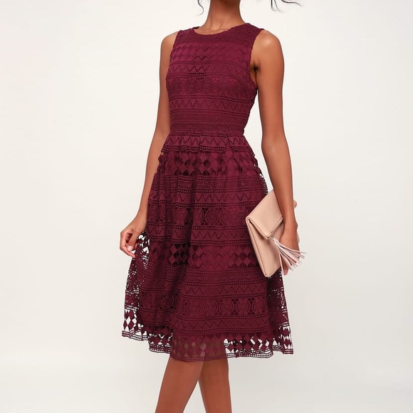 Midi Dress (Purple Plum) - Picture 1 of 5